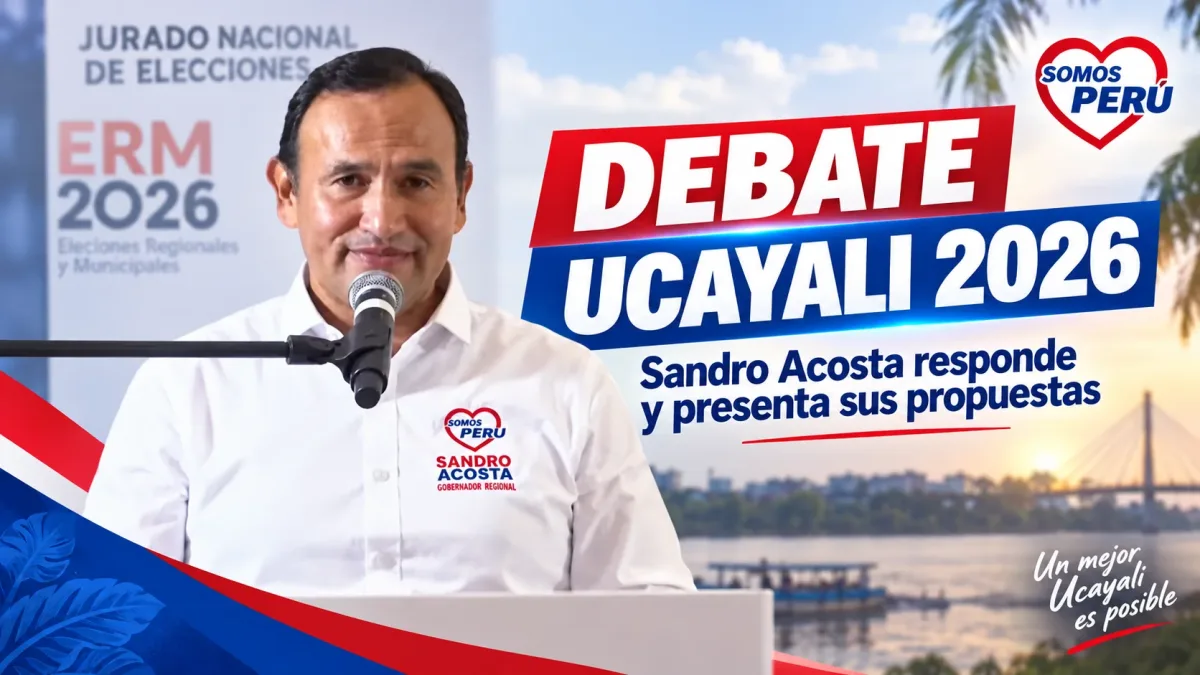 Debate Ucayali 2026 🔥 Sandro Acosta responde y presenta sus propuestas