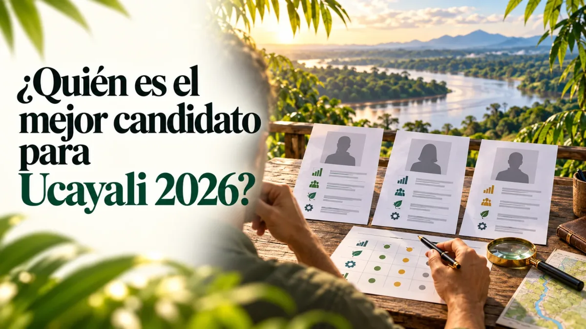 ¿Quién es el mejor candidato para Ucayali 2026? Cómo decidir tu voto